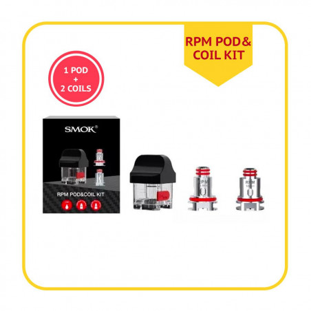 Kit de 1 Pod y 2 Coils de Reemplazo para SMOK RPM