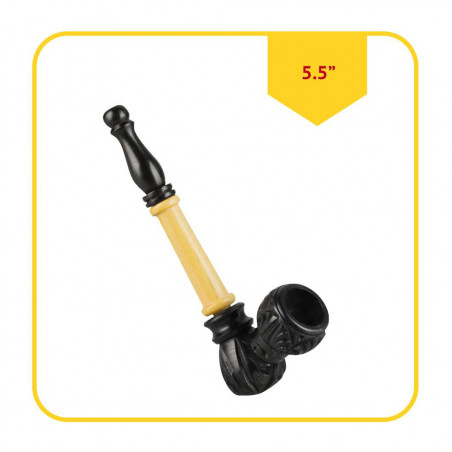 PP1712 MULTI WOOD CARVED PIPE