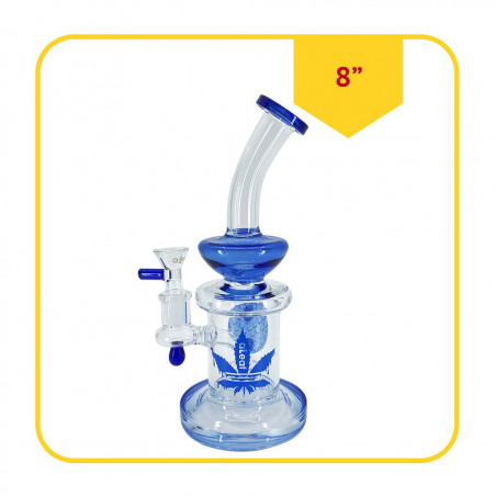 WPPC36 - BONG DE VIDRIO ALEAF CON CUELLO CURVO Y PERCOLADOR ESTILO SHOWERHEAD - 8_