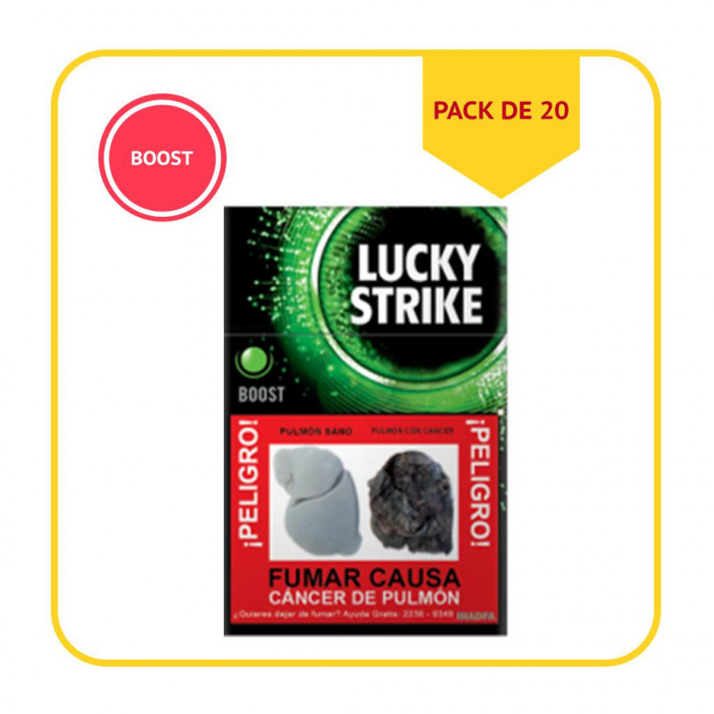 LS-BOOS-20 - Paquete de 20 Cigarrillos Lucky Strike Boost