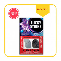 LS-INDG-12 - Paquete de 12 Cigarrillos Lucky Strike Indigo Wild