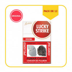 LS-ORIGINAL-12 - Paquete de 12 Cigarrillos Lucky Strike Original Red