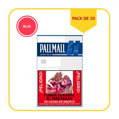 PM-BLUE-20 - Paquete de 20 Cigarrillos Pall Mall Blue