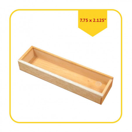 PB2 - CAJA PARA ALMACENAJE DE 2 PUROS CON TAPA TRANSPARENTE - 7 3_4 L x 2 1_8 W x 1 1_4 H