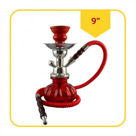 US4011-ROJO - PREMIUM HOOKAH 9_ PUMPKIN 1 MANGUERA - ROJO 